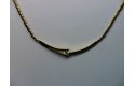 V-Clamp Necklace Yellow Gold 0.08 crt.
